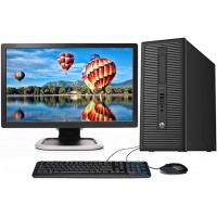 Pachet PC+LCD HP Prodesk 600 G1 Tower, Intel Core i3-4130 3.40GHz, 4GB DDR3, 250GB SATA, DVD-RW, Second Hand