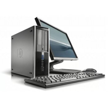 Pachet PC+LCD HP 6000 Desktop, Intel CORE 2 DUO Q6600 2.40GHz, 4GB DDR3, 500GB SATA, DVD-ROM, Second Hand