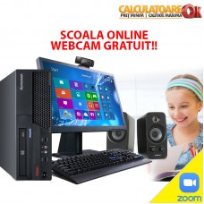 Pachet Scoala Online Webcam Gratuit Lenovo M57 Desktop, Intel Core 2 Duo E6550, 2.33Ghz, 2Gb DDR2,HDD 160Gb SATA, DVD