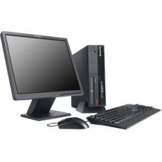 Pachet PC+LCD Lenovo M57p SFF, Intel Core 2 Duo E6400, 2.13Ghz, 2Gb DDR2, HDD 80Gb SATA, DVD