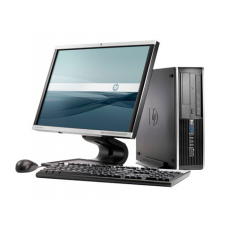PC HP Elite 6000 Pro Desktop, Intel Core 2 Duo E7500, 2.93GHz, 2GB DDR3, 250GB HDD, DVD-RW cu Monitor LCD