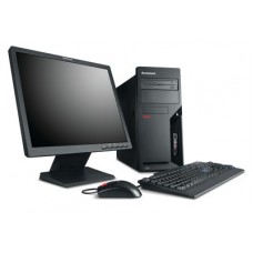 Pachet PC+LCD Tower Lenovo ThinkCentre M58p, Intel Core 2 Duo E8500 3.16Ghz, 2Gb DDR3, 160Gb HDD, DVD-RW