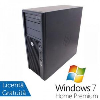 Statie Grafica HP Z210, Intel Xeon E3-1240, 3.3 Ghz, 8Gb DDR3, 750Gb HDD, DVD-ROM + Windows 7 Home Premium