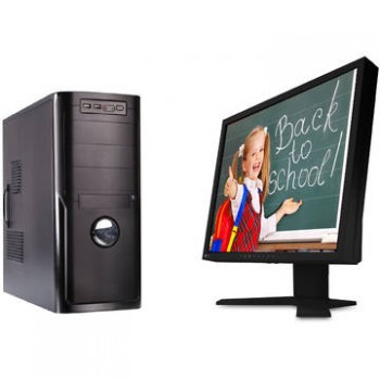 Sistem PC + Monitor LCD Junior Dual Core E5300 2.66GHz 2GB Ram 250 GB HDD Sata RW Tower + Monitor 19 inch