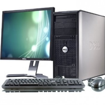 Pachet PC Dell Optiplex 320,  Intel Core 2 Duo E4500 , 2.2GHz , 2Gb DDR2, 80Gb HDD , DVD-ROM + Monitor LCD 15 inch 