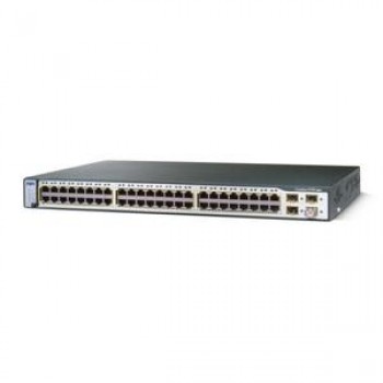 Switch Cisco WS-C3750-48TS-E, 48 porturi RJ-45, 4 porturi SPF