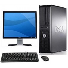 Pachet PC+LCD Dell Optiplex 780 Desktop, Core 2 Duo E8500 3.16Ghz, 4Gb DDR3, 250Gb, DVD-ROM