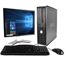 Pachet PC+LCD Dell Optiplex 380 Desktop,  Core 2 Duo E8200 2.67Ghz, 4Gb DDR2, 160Gb HDD, DVD-RW 