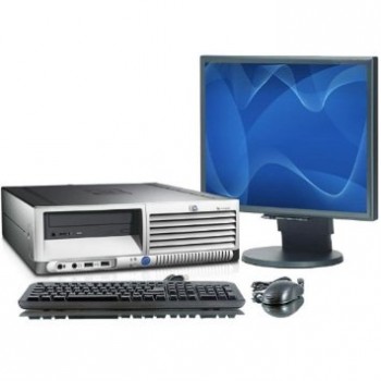 Computer Second Hand HP Compaq DC7600 Pentium D, 2.8GHz, 2Gb DDR2, 160Gb, DVD-ROM cu Monitor LCD 