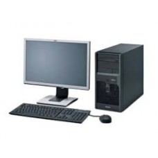 Pachet PC+LCD Fujitsu Siemens Esprimo P2560, Intel Dual Core E8400, 3.0 GHz, 2 GB DDR3, 250GB SATA, DVD-RW