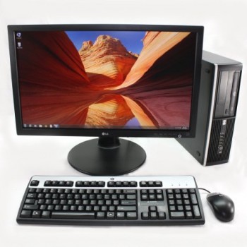 Calculator HP 8200 Elite USFF, Intel Pentium Dual Core G620 2.60GHz, 4GB DDR3, 160GB SATA, DVD cu Monitor LCD