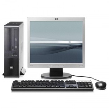 Pachet PC HP Compaq DC5700, Intel Pentium D Dual Core 3.0GHz, 2GB DDR2, 80GB HDD, DVD-ROM + Monitor LCD 15 inch ***