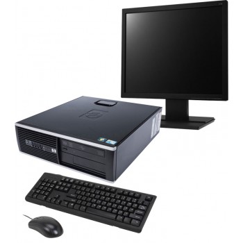 Pachet PC+LCD HP DC7800 SFF, Intel Core 2 Duo E6320 1.87Ghz, 2Gb DDR2, 80Gb SATA, DVD-ROM 