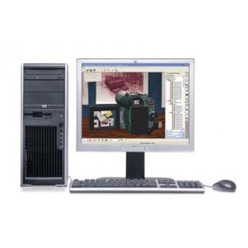 HP XW4400 Workstation second hand, Intel Core 2 Duo E6750, 2.66Ghz, 2Gb RAM, 160 Gb HDD, DVD-RW cu Monitor LCD ***
