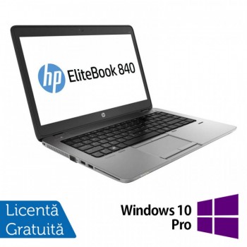 Laptop HP Elitebook 840 G2, Intel Core i7-4600U 2.10GHz, 8GB DDR3, 240GB SSD, 14 Inch + Windows 10 Pro, Refurbished