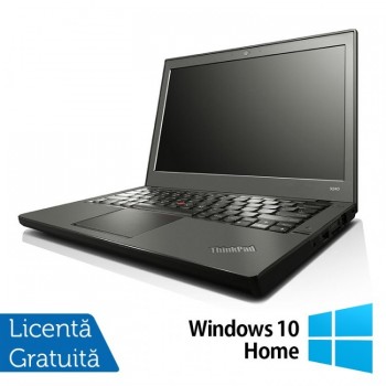 Laptop Refurbished LENOVO Thinkpad x240, Intel Core i5-4300U 1.90GHz, 4GB DDR3, 500GB SATA + Windows 10 Home