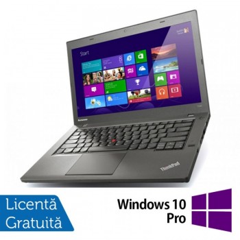 Laptop Refurbished LENOVO ThinkPad T440, Intel Core i5-4300U 1.90GHz, 4GB DDR3, 500GB SATA, 1600x900 + Windows 10 PRO