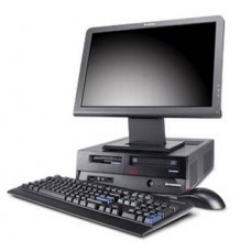 Pachet PC+LCD Lenovo Thinkcentre M58e Desktop, Intel Core 2 Duo E8400 3.00Ghz, 2Gb DDR2, 160Gb HDD, DVD-ROM