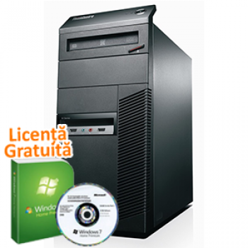 Unitate PC Lenovo M81, Intel Pentium Dual Core G630, 2.7Ghz, 4Gb DDR3, 250Gb SATA II, DVD-ROM + Windows 7 Premium