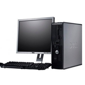 Pachet PC Dell Optiplex 320,  Intel Core 2 Duo E6300, 1.86GHz, 2Gb DDR2, 80Gb HDD, DVD-ROM + Monitor LCD 