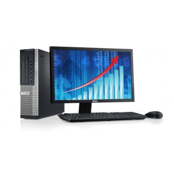 Pachet PC+LCD Dell OptiPlex 790 SFF Intel i5-2400, 3.10Ghz, 4Gb DDR3, 320Gb SATA, DVD