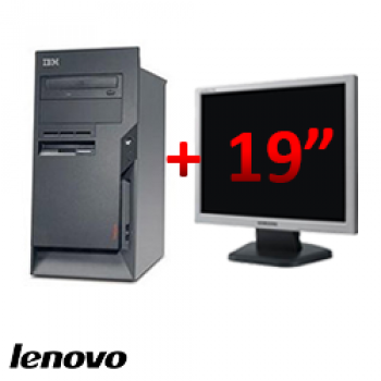PC Second Hand Lenovo ThinkCentre M50 8189, Tower, Pentium 4, 2.8 GHz, 1GB DDR, 40GB HDD, CD-ROM + Monitor LCD 19 inch ***