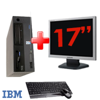 Super Pachet Unitate PC IBM 9482, Intel Pentium Dual Core E2160, 1.8Ghz,Memorie RAM 1Gb DDR2, 80Gb HDD,Unitate optica DVD-ROM + Monitor de 17 Inch ***