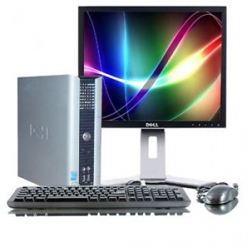 PC Second Hand Dell GX620 Desktop, Intel Pentium D, 2.8GHz, 2Gb DDR2, 40Gb HDD, DVD-ROM cu Monitor LCD