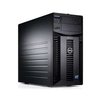 Server Dell PowerEdge T310 Tower, Intel Quad Core Xeon X3430 2.4 GHz-2.8GHz, 8GB DDR3 ECC Reg, 2x 1TB SATA, Raid Controller H200, idrac 6 Enterprise, 2x LAN Gigabit, 2x Surse HOT SWAP
