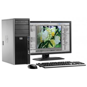 PC Hp Z400 WorkStation, Intel Xeon Quad Core W3503, 2.4Ghz, 8Gb DDR3, 250Gb HDD, DVD-RW cu Monitor LCD